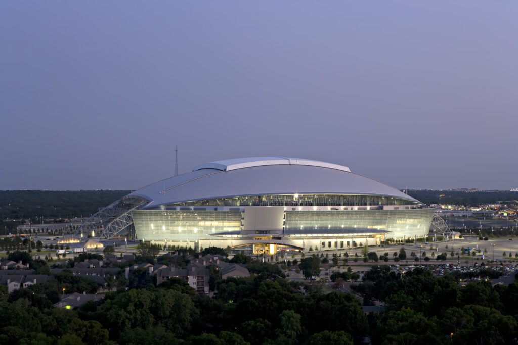 AT&T Stadium in Dallas, Texas, home of the Dallas Cowboys NFL team